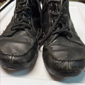 Men's Black Leather Casual Boots